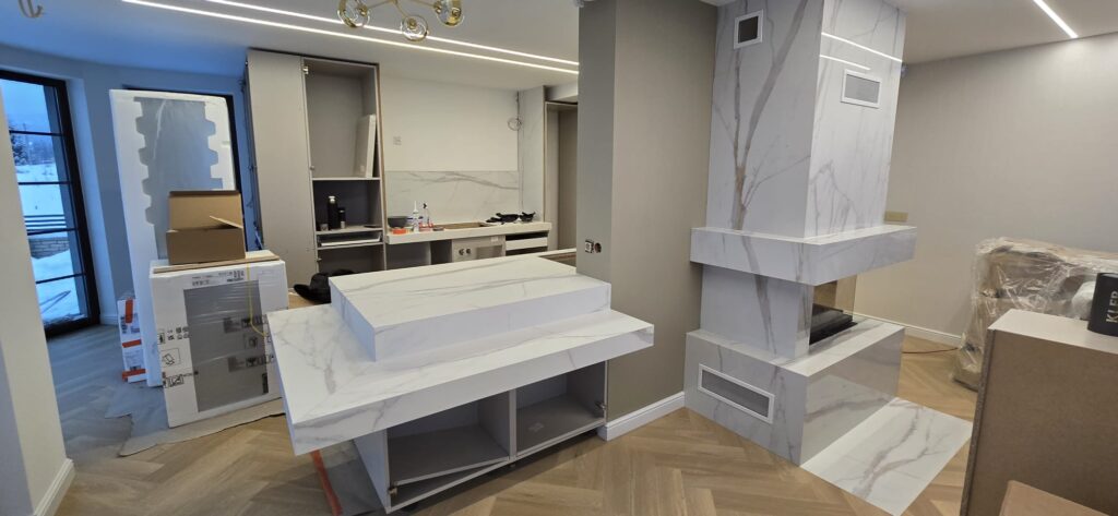 Blaty kuchenne ze spieku kwarcowego dużego formatu 120x275 w Nowym Targu